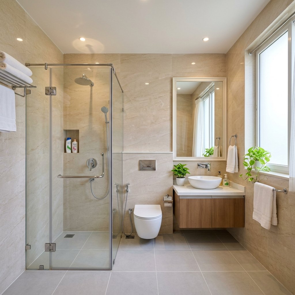 Premium bathroom tile deep cleaning session completed in Ongole