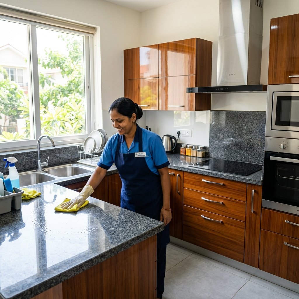 Complete kitchen and cabinets oil degrease service result